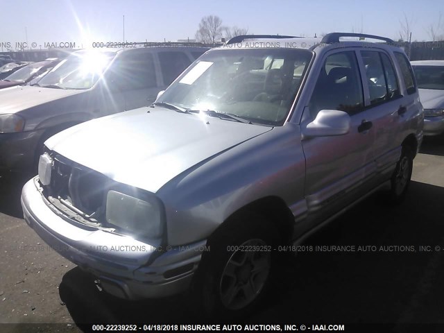 2CNBJ634846914951 - 2004 CHEVROLET TRACKER LT SILVER photo 2