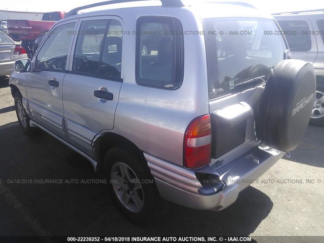 2CNBJ634846914951 - 2004 CHEVROLET TRACKER LT SILVER photo 3