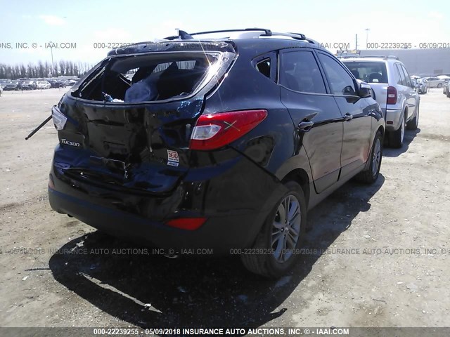 KM8JUCAG0EU937643 - 2014 HYUNDAI Tucson GLS/LIMITED/SE BLACK photo 4