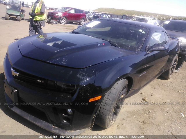 2G1FZ1EP3E9801085 - 2014 CHEVROLET CAMARO ZL1 黑色 照片 2