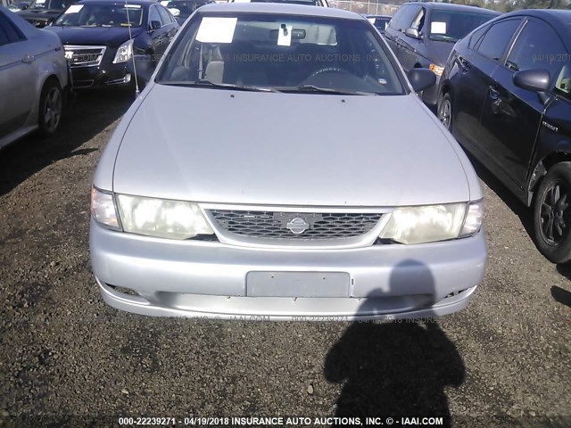 1N4AB41D1WC751970 - 1998 NISSAN SENTRA E/XE/GXE/GLE SILVER photo 6