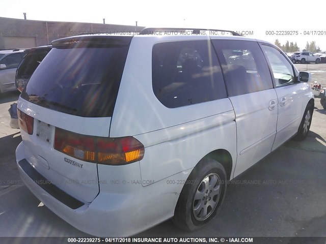 5FNRL18023B048243 - 2003 HONDA ODYSSEY EXL თეთრი ფოტო 4