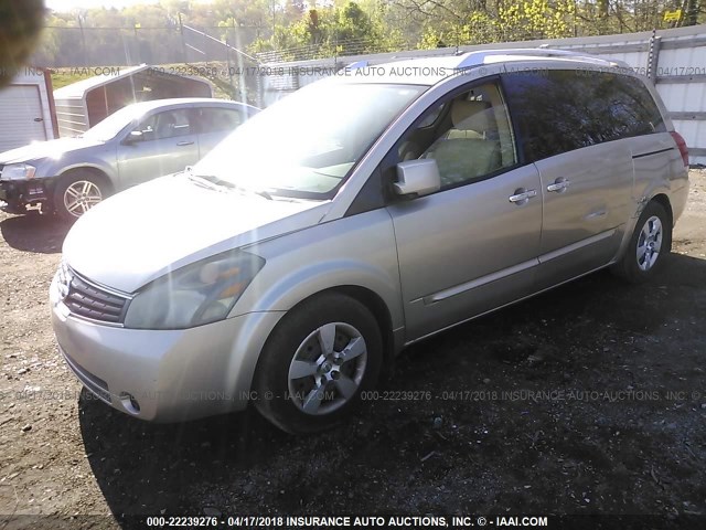 5N1BV28U87N117640 - 2007 NISSAN QUEST S/SE/SL GOLD photo 2