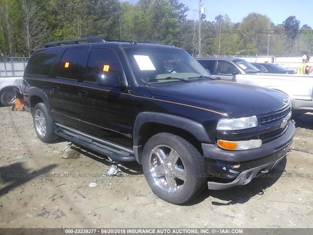 3GNEC16Z25G198096 - 2005 CHEVROLET SUBURBAN C1500 BLACK photo 1