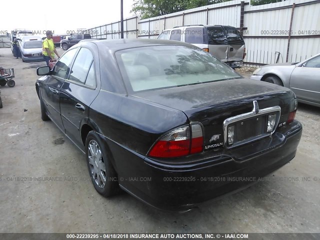 1LNHM87A73Y667959 - 2003 LINCOLN LS BLACK photo 3