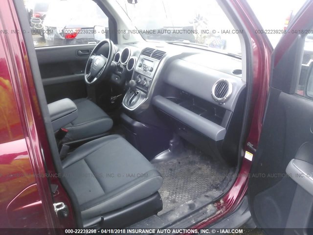 5J6YH287X6L013171 - 2006 HONDA ELEMENT EX MAROON photo 5