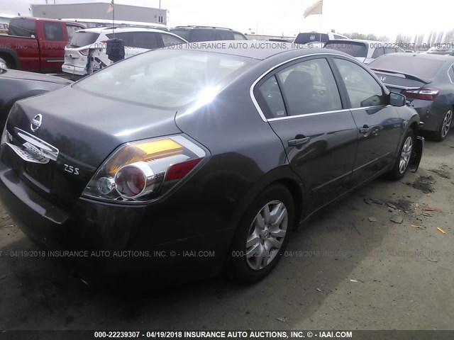 1N4AL2AP6AN441225 - 2010 NISSAN ALTIMA S GRAY photo 4