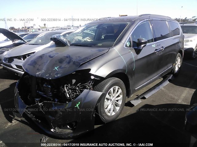 2C4RC1BG1HR503486 - 2017 CHRYSLER PACIFICA TOURING L ნაცრისფერი ფოტო 2