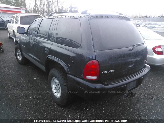 1B4HS28YXWF110673 - 1998 DODGE DURANGO BLACK photo 3