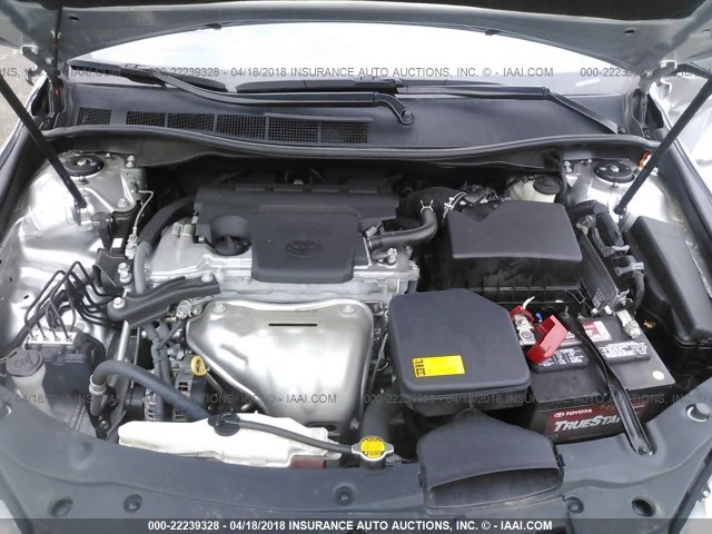 4T1BF1FK5FU485710 - 2015 TOYOTA CAMRY LE/XLE/SE/XSE ვერცხლისფერი ფოტო 10