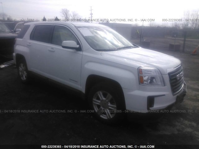 2GKALMEK4G6106700 - 2016 GMC TERRAIN SLE WHITE photo 1