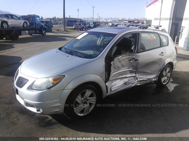 5Y2SN63L15Z480037 - 2005 PONTIAC VIBE GT SILVER photo 2