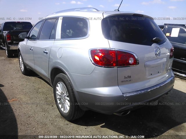 5GALRBED2AJ189760 - 2010 BUICK ENCLAVE CXL SILVER photo 3