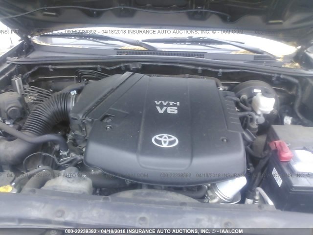 3TMJU4GN6DM150019 - 2013 TOYOTA TACOMA DOUBLE CAB PRERUNNER Pewter photo 10