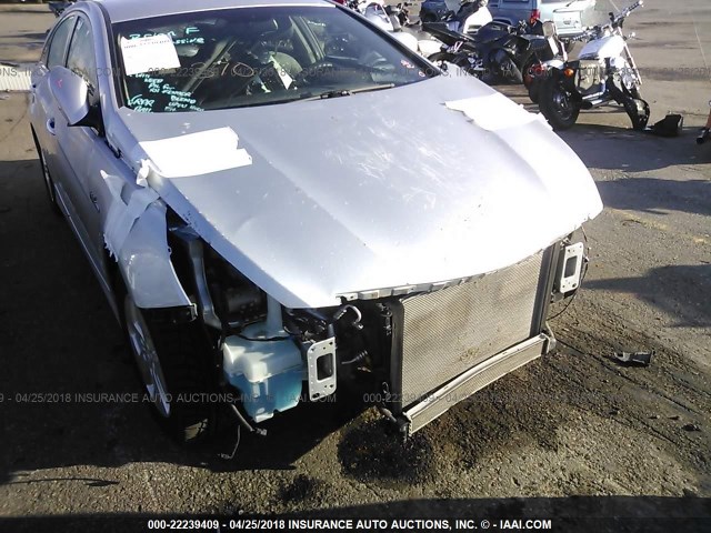 KMHEC4A42CA028737 - 2012 HYUNDAI SONATA HYBRID SILVER photo 6