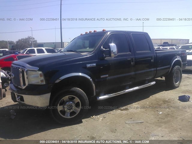 1FTSW21P26EC99212 - 2006 FORD F250 SUPER DUTY BLACK photo 2