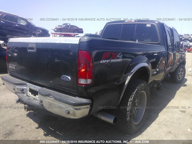 1FTSW21P26EC99212 - 2006 FORD F250 SUPER DUTY BLACK photo 4