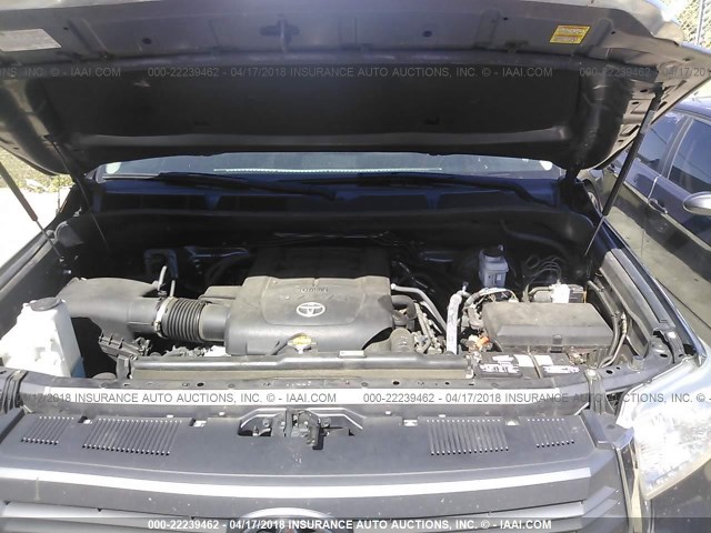 5TFUW5F13EX364666 - 2014 TOYOTA TUNDRA DOUBLE CAB SR/SR5 GRAY photo 10