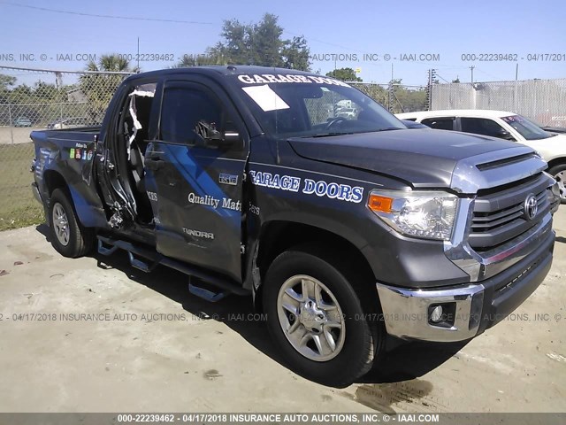 5TFUW5F13EX364666 - 2014 TOYOTA TUNDRA DOUBLE CAB SR/SR5 GRAY photo 6