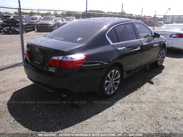 1HGCR2E58EA212263 - 2014 HONDA ACCORD SPORT BLACK photo 4