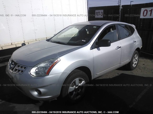 JN8AS5MVXBW661296 - 2011 NISSAN ROGUE S/SV/KROM SILVER photo 2