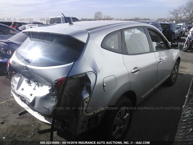 JN8AS5MVXBW661296 - 2011 NISSAN ROGUE S/SV/KROM SILVER photo 4