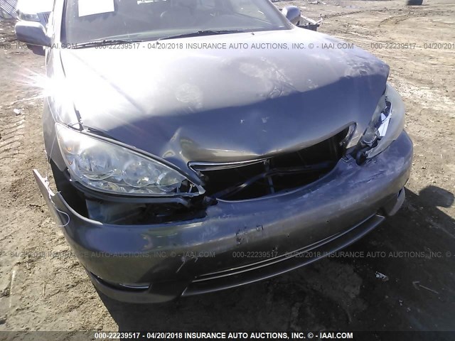 4T1BF30K35U620797 - 2005 TOYOTA CAMRY LE/XLE/SE ნაცრისფერი ფოტო 6