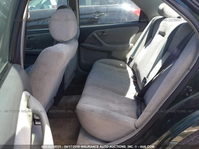 4T1BG22K11U810208 - 2001 TOYOTA CAMRY CE/LE/XLE GREEN photo 8