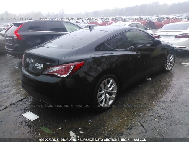 KMHHT6KD3DU093121 - 2013 HYUNDAI GENESIS COUPE 2.0T BLACK photo 4