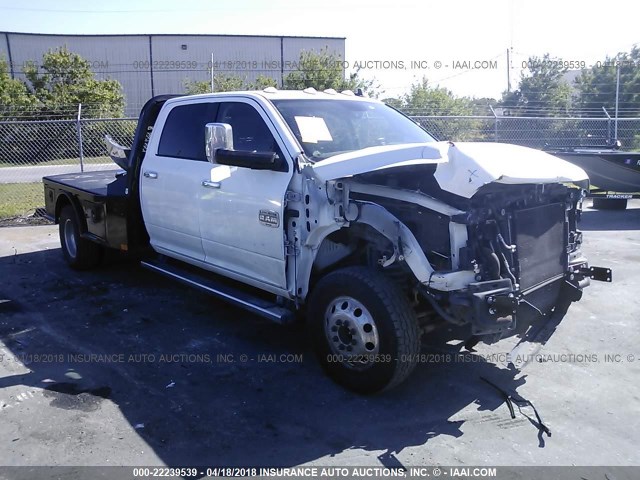 3C63RRKL0DG575030 - 2013 RAM 3500 LONGHORN WHITE photo 1