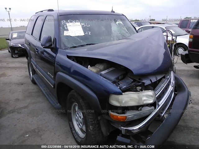 1GNEC13Z63R287817 - 2003 CHEVROLET TAHOE C1500 BLUE photo 1