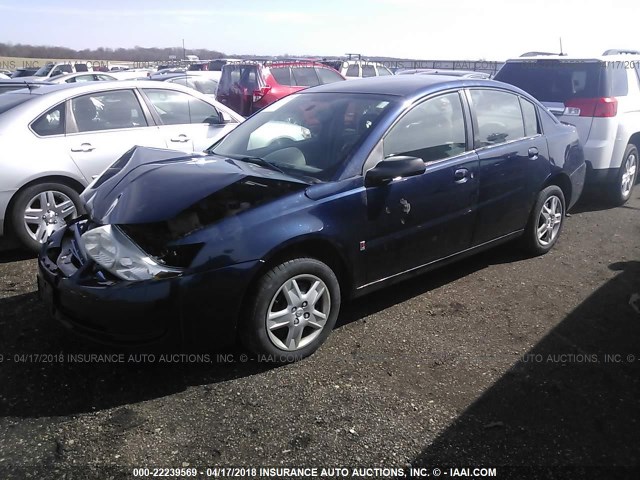 1G8AJ55F77Z155236 - 2007 SATURN ION LEVEL 2 BLUE photo 2