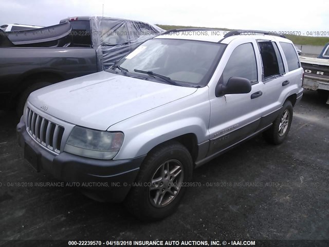 1J4GX48S74C197495 - 2004 JEEP GRAND CHEROKEE LAREDO/COLUMBIA/FREEDOM SILVER photo 2