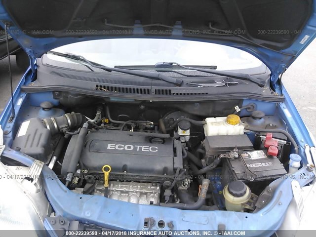 KL1TD66E49B627364 - 2009 CHEVROLET AVEO LS/LT 蓝色 照片 10