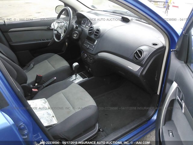 KL1TD66E49B627364 - 2009 CHEVROLET AVEO LS/LT 蓝色 照片 5