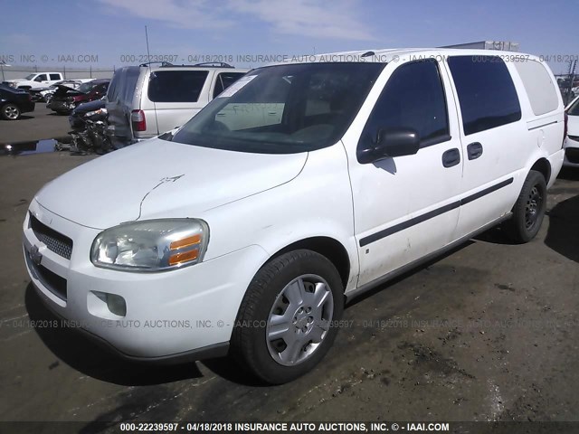 1GNDV13W98D208219 - 2008 CHEVROLET UPLANDER WHITE photo 2