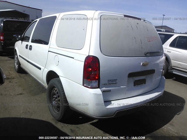 1GNDV13W98D208219 - 2008 CHEVROLET UPLANDER WHITE photo 3