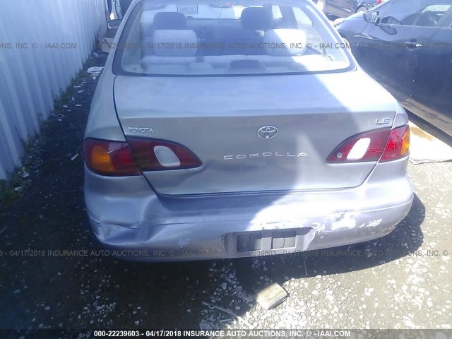 1NXBR18E1WZ086131 - 1998 TOYOTA COROLLA VE/CE/LE SILVER photo 6