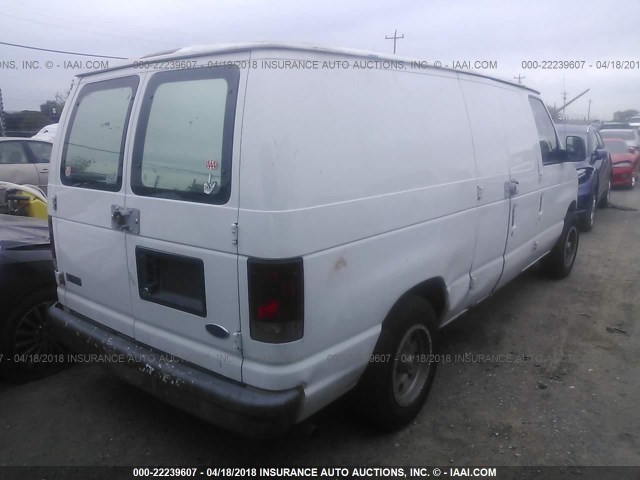 1FTRE14W64HA69215 - 2004 FORD ECONOLINE E150 VAN WHITE photo 4