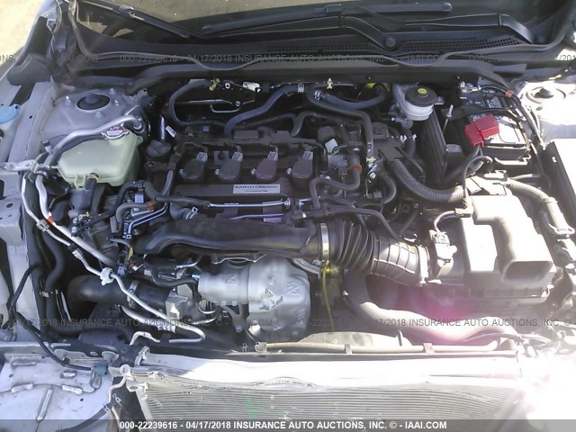 2HGFC3B71GH361421 - 2016 HONDA CIVIC EXL SILVER photo 10