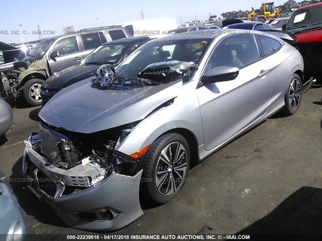 2HGFC3B71GH361421 - 2016 HONDA CIVIC EXL SILVER photo 2