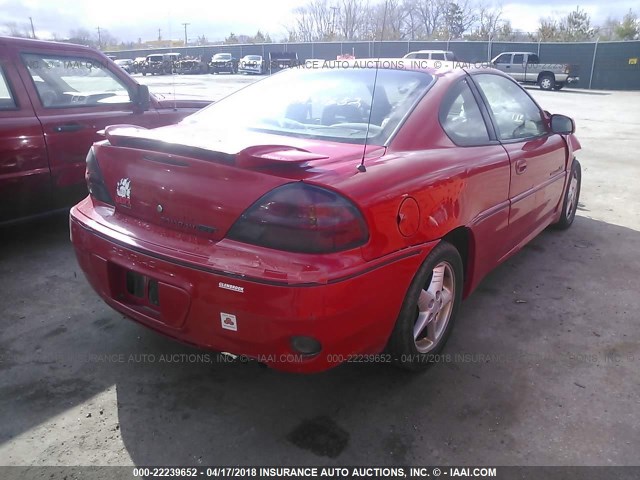 1G2NW12E3XM833768 - 1999 PONTIAC GRAND AM GT RED photo 4