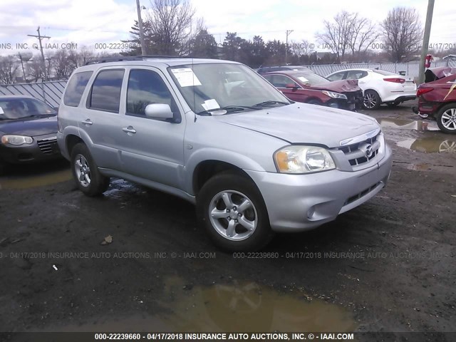 4F2YZ06185KM39810 - 2005 MAZDA TRIBUTE S SILVER photo 1