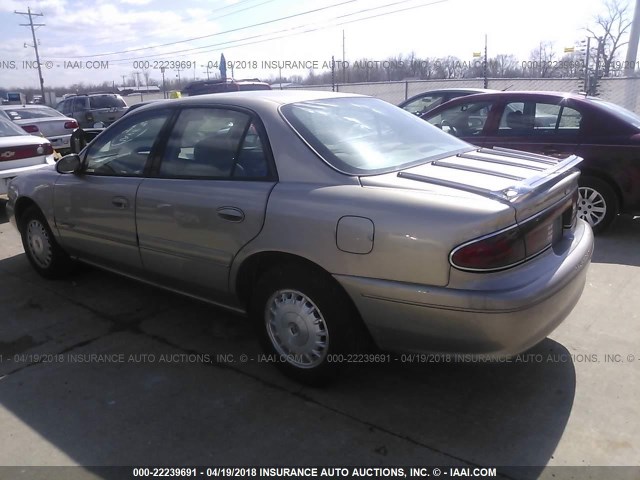 2G4WY55JXY1222560 - 2000 BUICK CENTURY LIMITED/2000 BEIGE photo 3