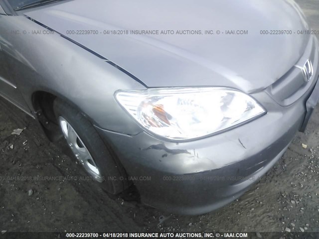 JHMES95614S009882 - 2004 HONDA CIVIC HYBRID GRAY photo 6