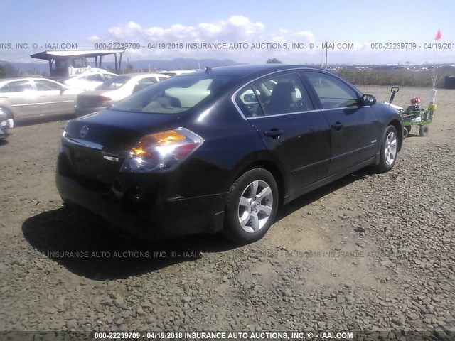 1N4CL21E57C212398 - 2007 NISSAN ALTIMA HYBRID BLACK photo 4