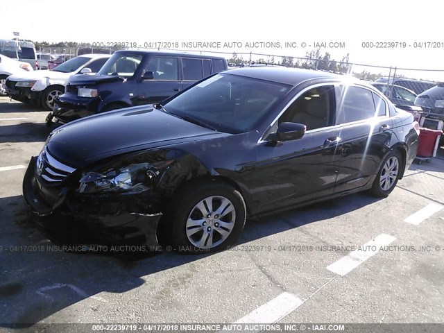 1HGCP2F43CA133804 - 2012 HONDA ACCORD LXP BLACK photo 2