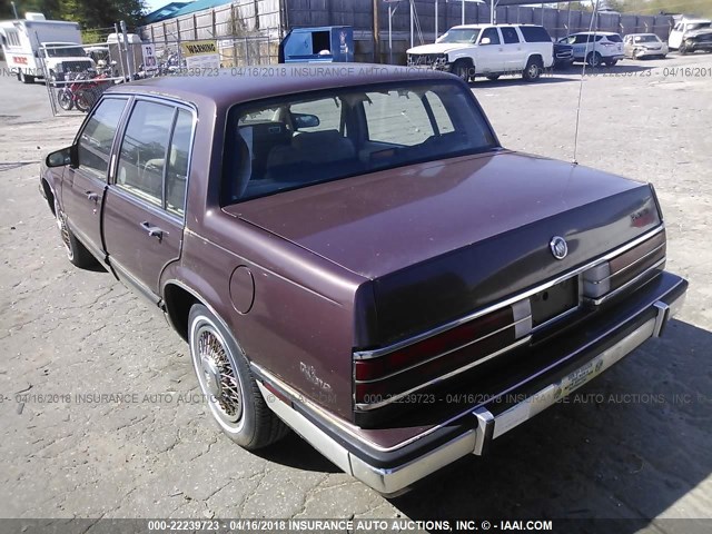 1G4CW51C5J1660723 - 1988 BUICK ELECTRA PARK AVENUE BROWN photo 3