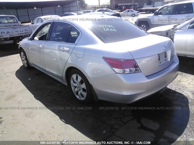 1HGCP26819A027086 - 2009 HONDA ACCORD EXL SILVER photo 3