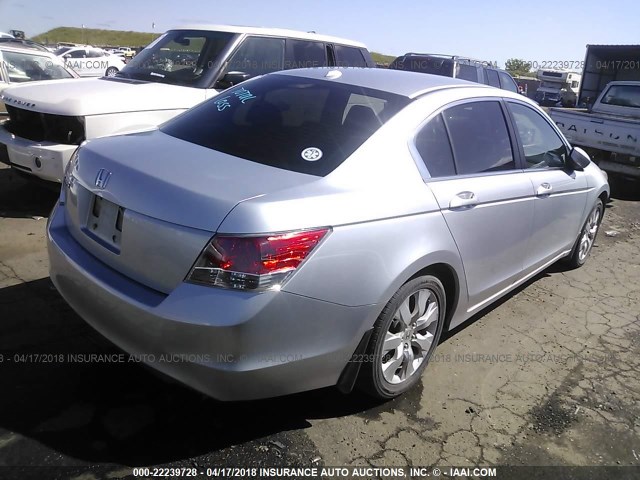 1HGCP26819A027086 - 2009 HONDA ACCORD EXL SILVER photo 4